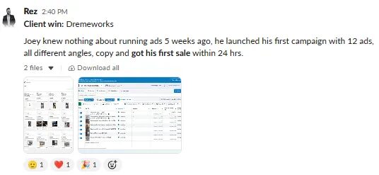 Client win